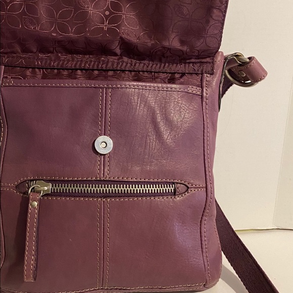 Fossil Bags Fossil Purple Leather Crossbody Handbag Poshmark